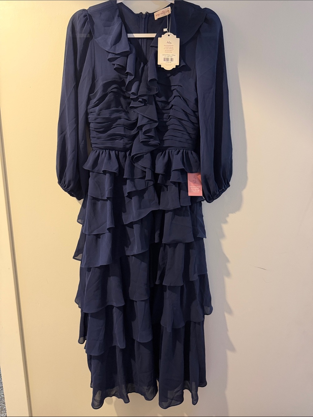 Ivy City Co Larsa Dress in Blue